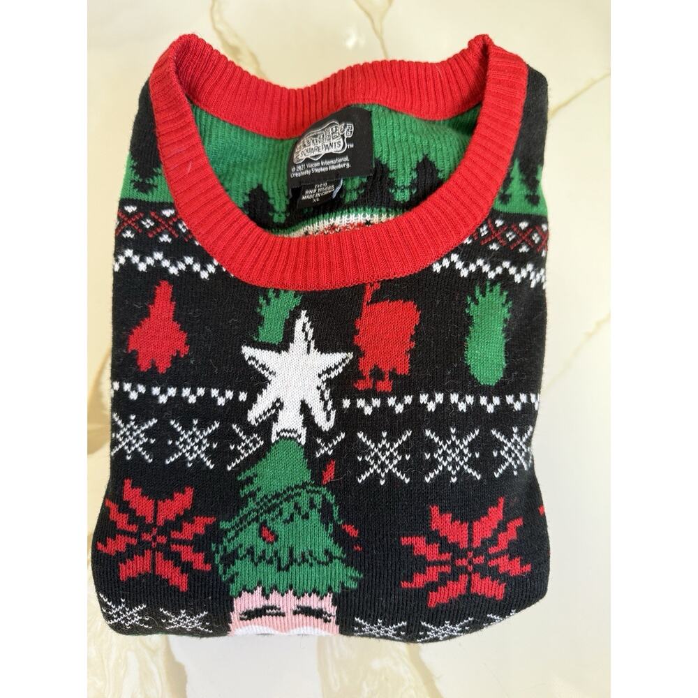 SpongeBob Squarepants Mens Ugly Christmas Sweater Size XL Patrick Star Xmas 2021 - Picture 7 of 7